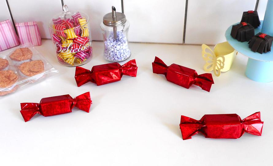 Origami candy shaped gift boxes