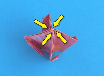 how to fold a modern looking origami tulip
