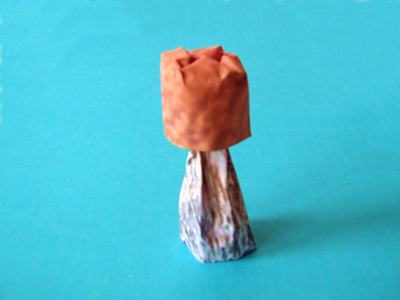 origami mushroom, penny bun