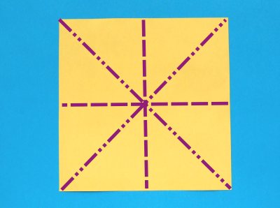origami paper for folding a narcissus