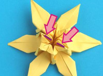 step by step origami narcissus folding instructions
