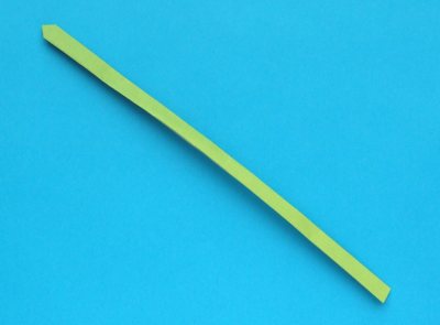 leaf of an origami narcissus
