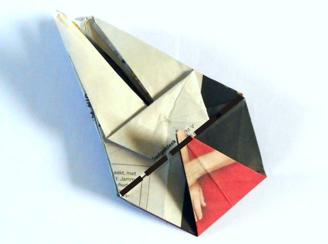 Origami spin vouwen