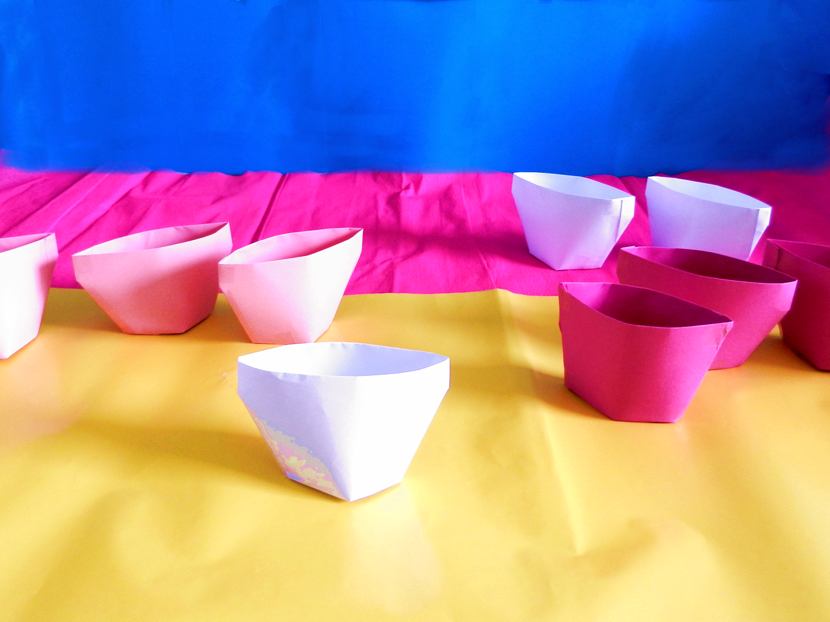 Origami Oval Vases