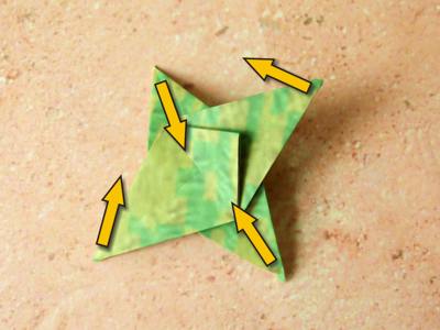 Origami palmboom vouwen