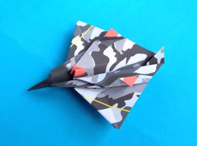 origami plane, stunt fighter