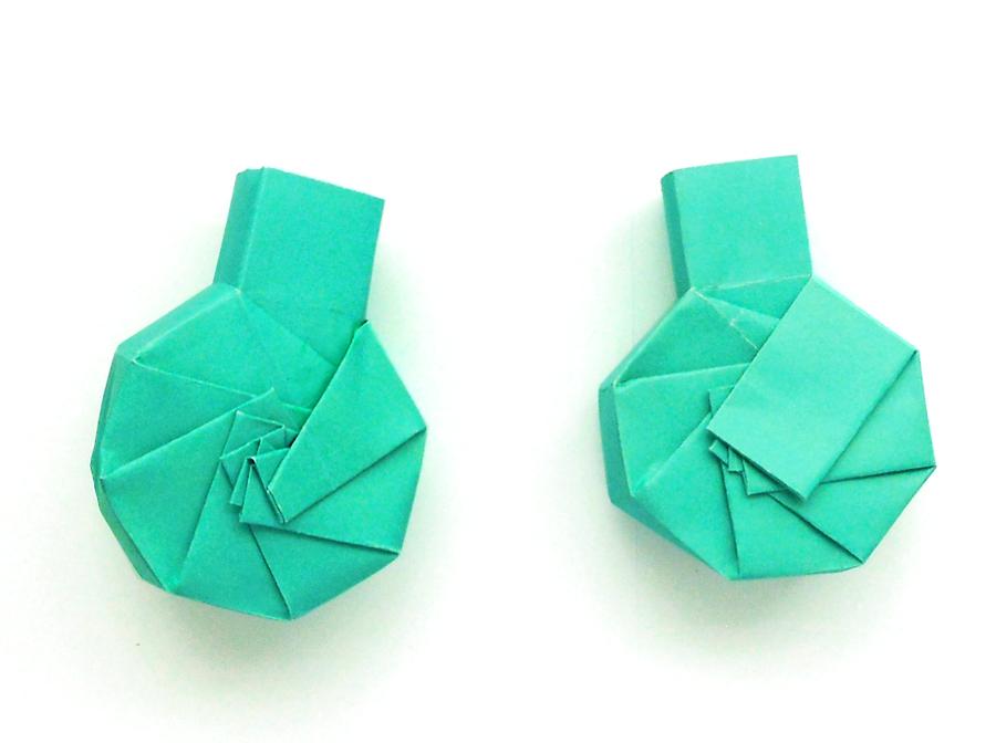 Round Origami Bottles