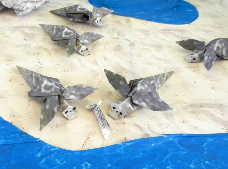 Origami Sea Dogs (Seals)
