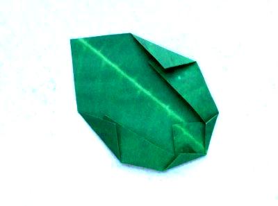 origami leaf folding instructions