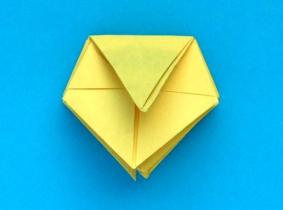 Origami Zonnebloem vouwen