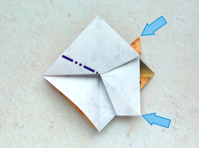 een origami schildpad van papier maken