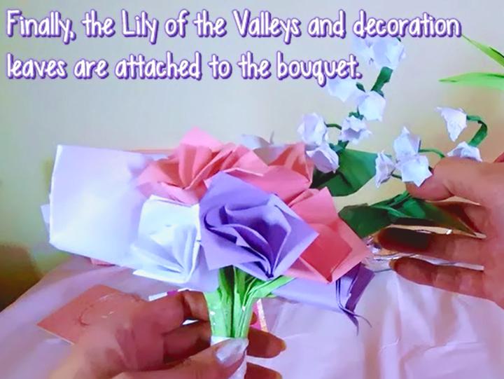 Make a paper wedding bouquet
