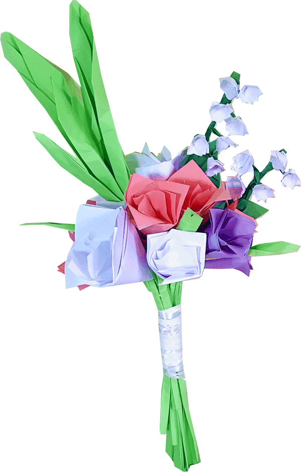 Paper bridal bouquet