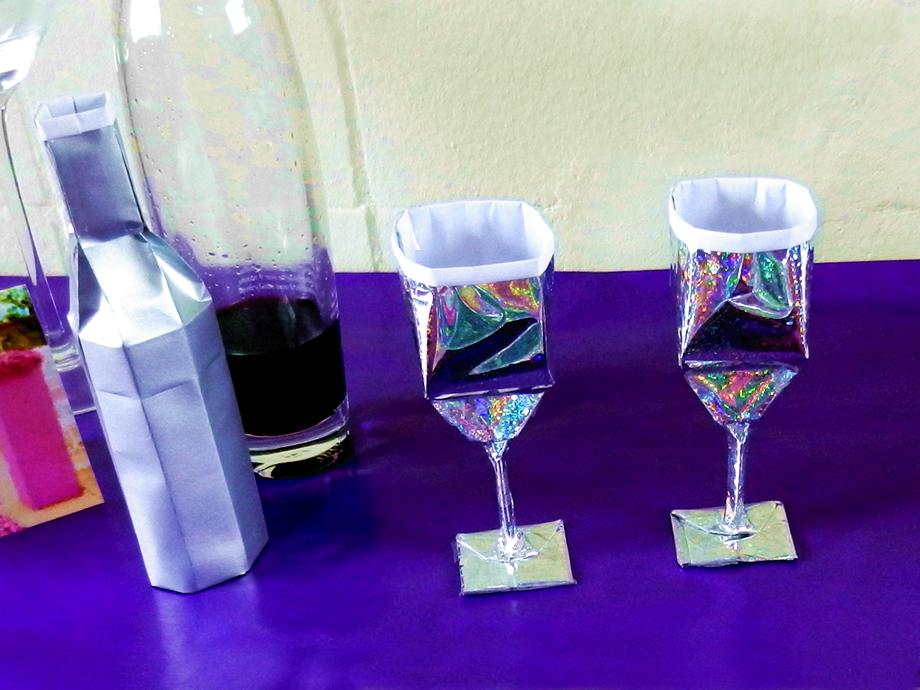 Origami Wine Glasses