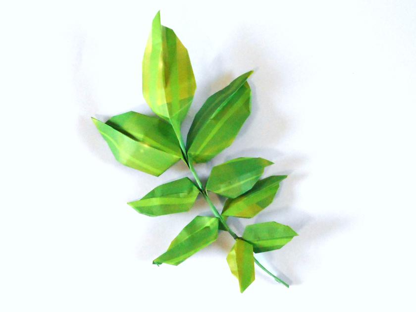 Origami Wisteria Leaf