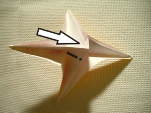 diagram for a yellow origami flower