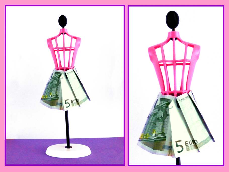 Money Origami skirt