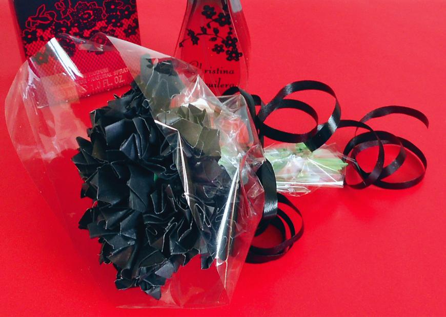 Black Origami Roses