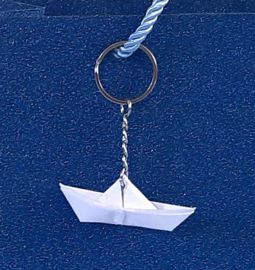 Origami Boat Charm