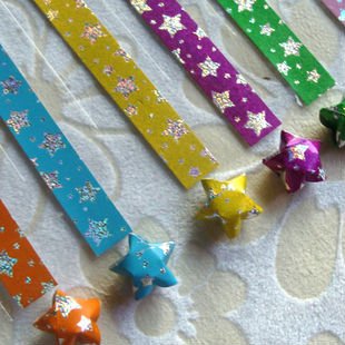 kawaii strip folded lucky stars