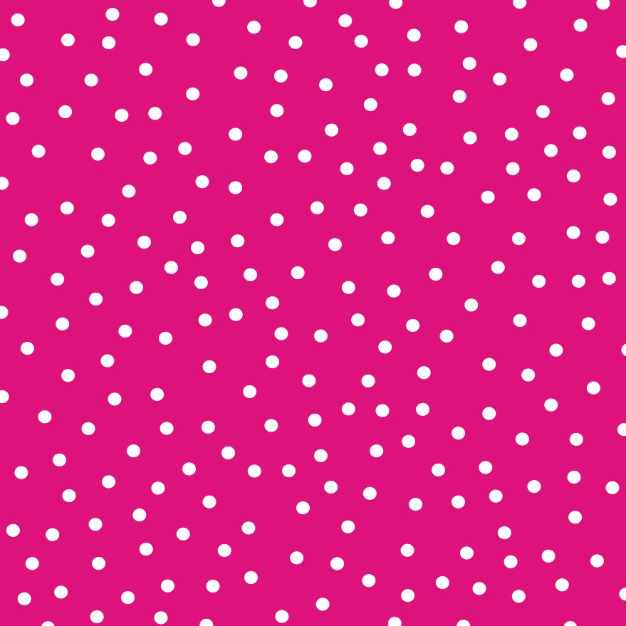 printable pink with white polkadots origami paper