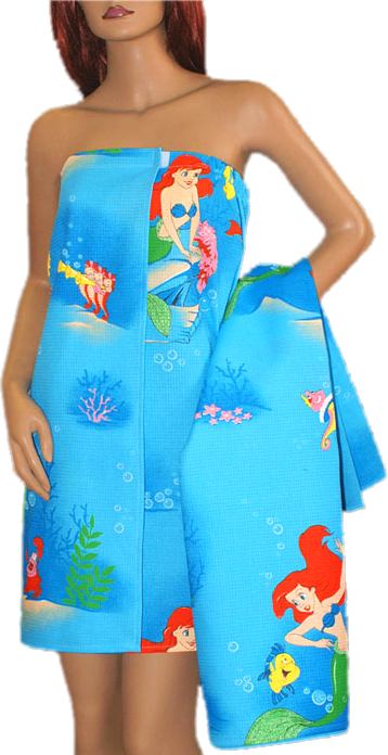 Disney Little Mermaid Beach Towel Dress