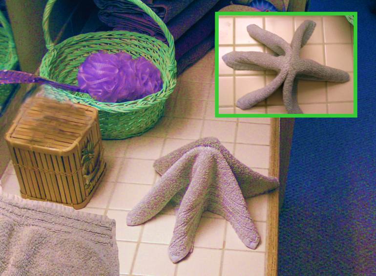 Towel Origami Starfish