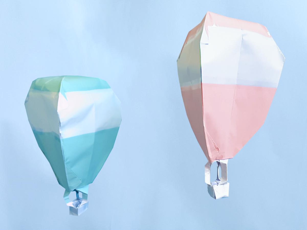 Origami Hot Air Balloons