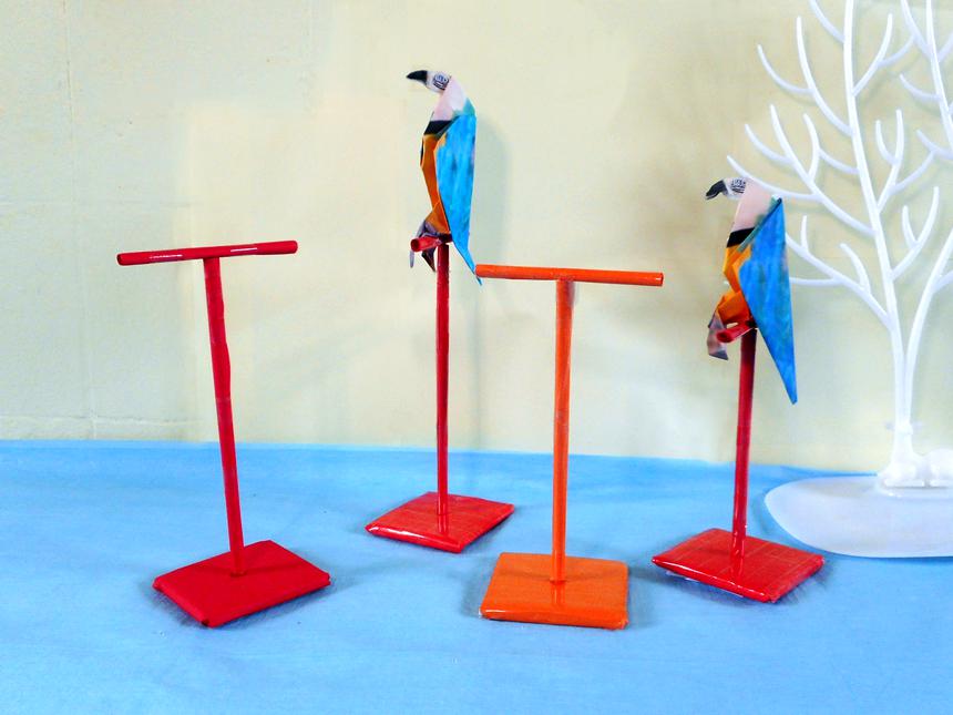 Paper Bird Stands