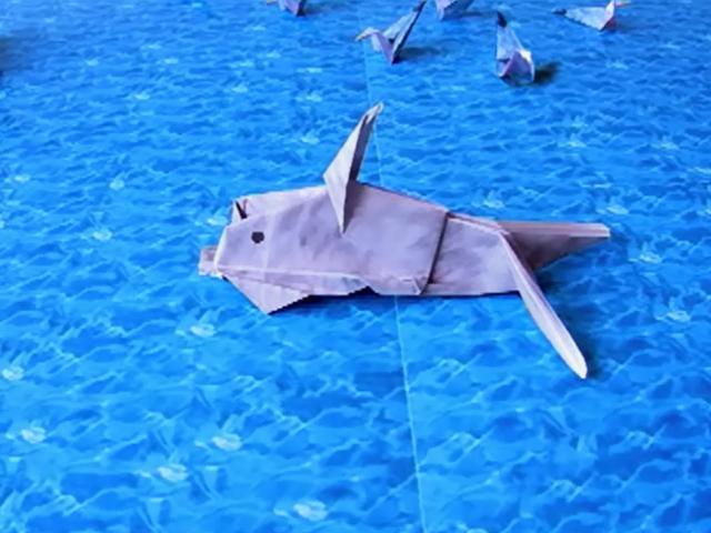 Origami Dolfijn