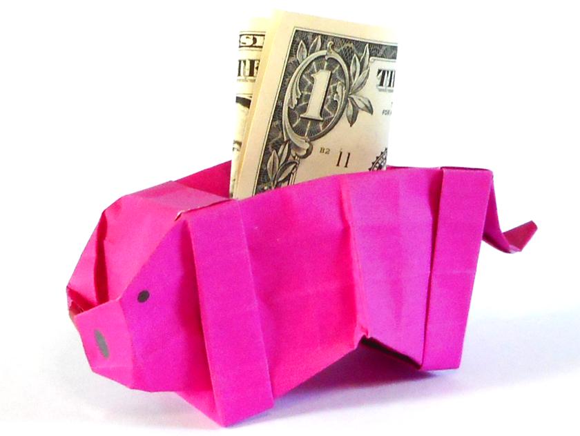 Origami Spaarvarken