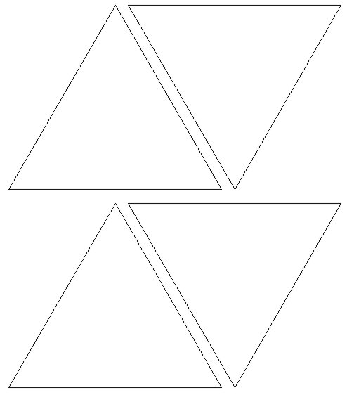 origami triangle pattern