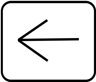 Pijl links knop