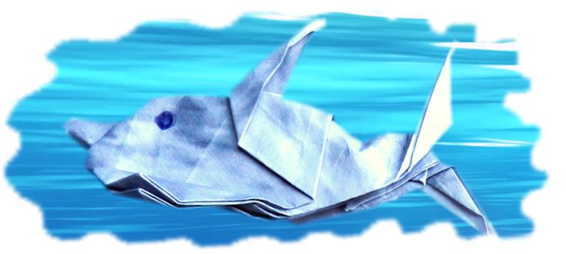 Origami dolfijn Origami dolfijn