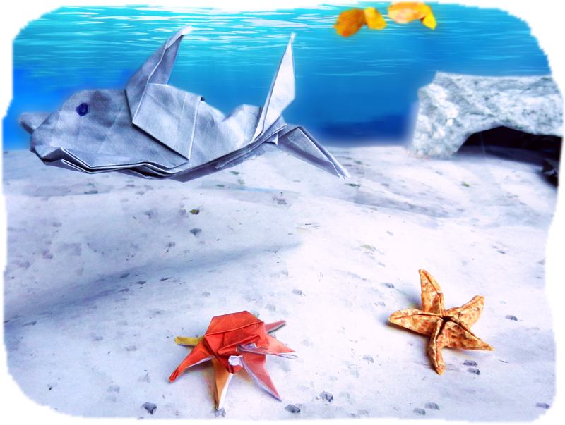 Origami zeedieren Origami zeedieren
