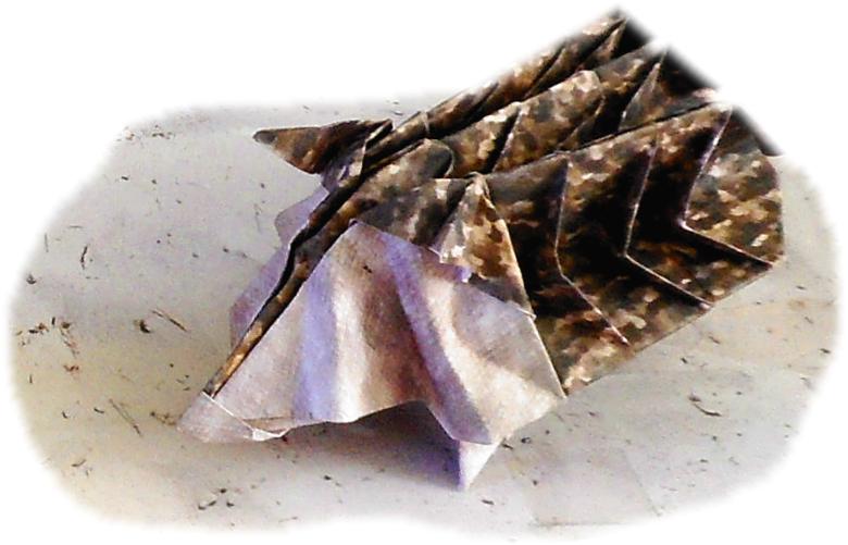 Origami Stekelvarken Origami Stekelvarken