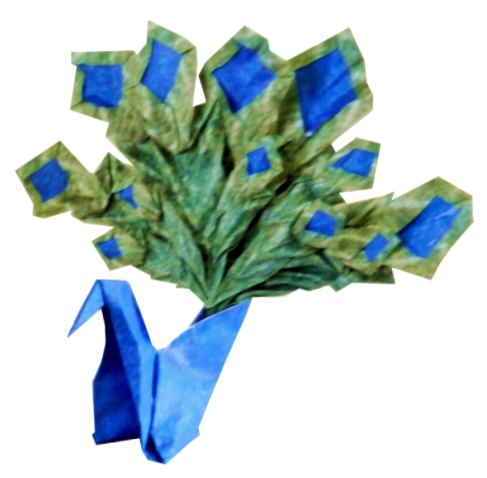 Origami Peacock