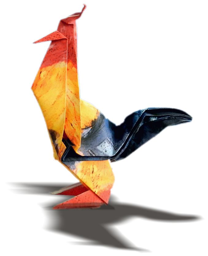 Origami Rooster