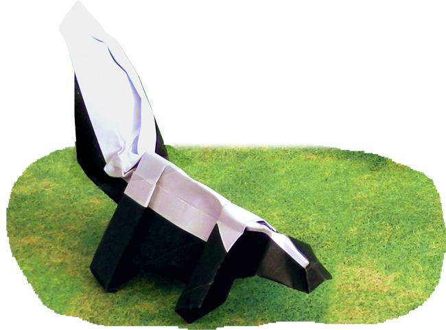 Origami stinkdier Origami stinkdier