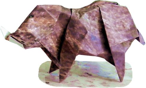 Origami zwijn Origami zwijn