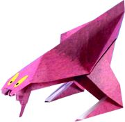 Origami monstertje