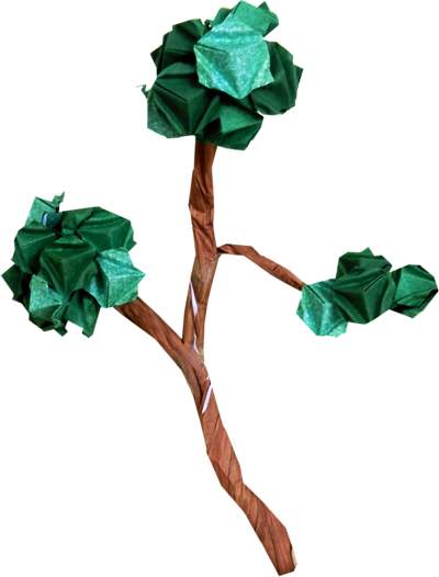 Origami tak met Bloemknoppen