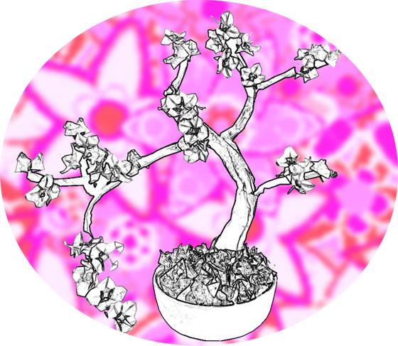 Bonsai Origami Plant