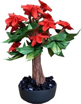 Bonsai Origami Boompje
