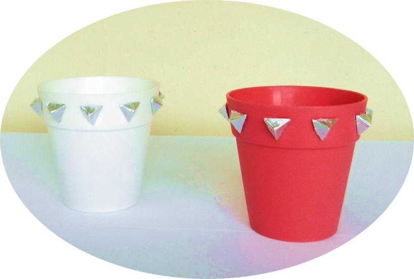 Studded Flower Pots