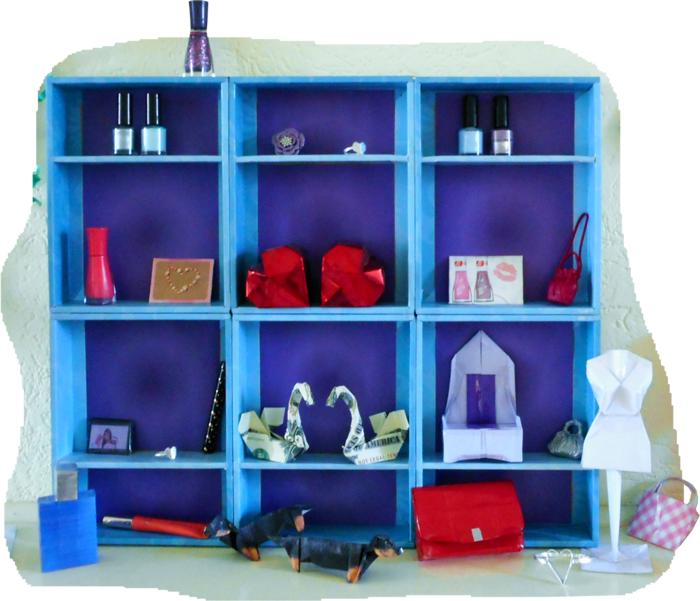 Wandkast van papier Wandkast van papier