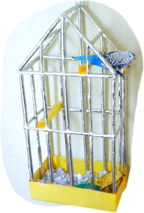 Paper birdcage