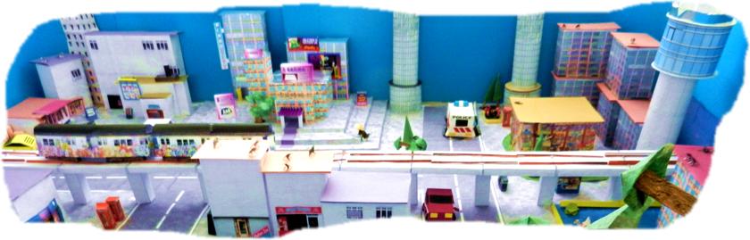 Papercraft city