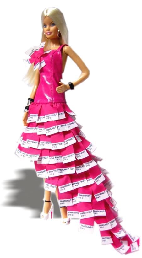 Barbie in roze jurk