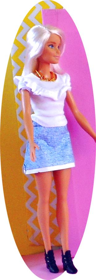 Denim Mini Skirt for Dolls